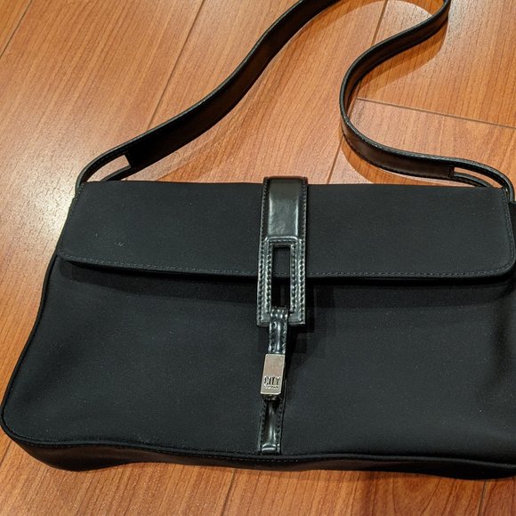 DKNY Vintage Rectangular 2000s Retro Shoulder Handbag Purse - Picture 2 of 6